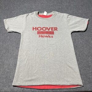 VTG 70s Model T Hoover Hawks Reversible Two Face Tshirt Mens XS Retro Sports